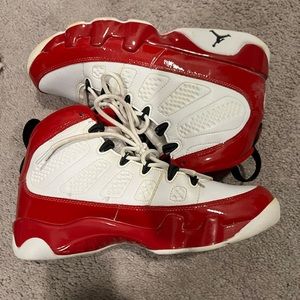 Air Jordan 9 retro White red